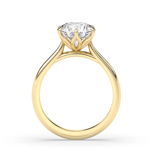 Round  Simple Lily Engagement